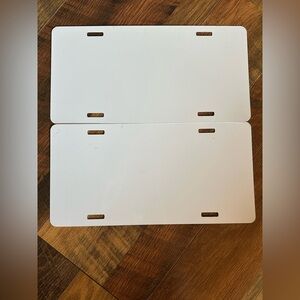 2 Sublimation License Plates